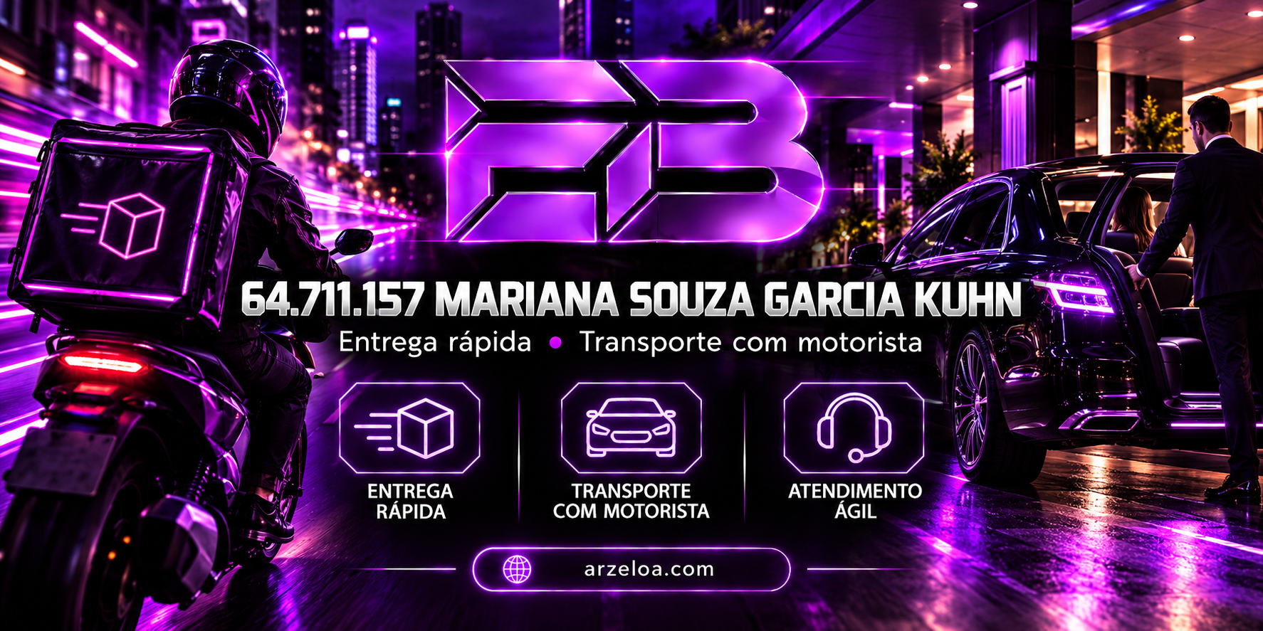 Mariana Souza Garcia Kuhn - serviços de entrega rápida e transporte de passageiros